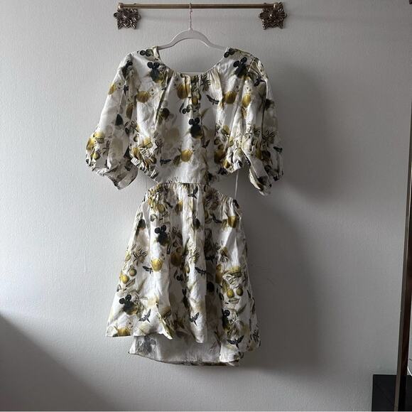 NWT AllSaints Colette Soleil Cutout Linen Minidress - Picture 3 of 16